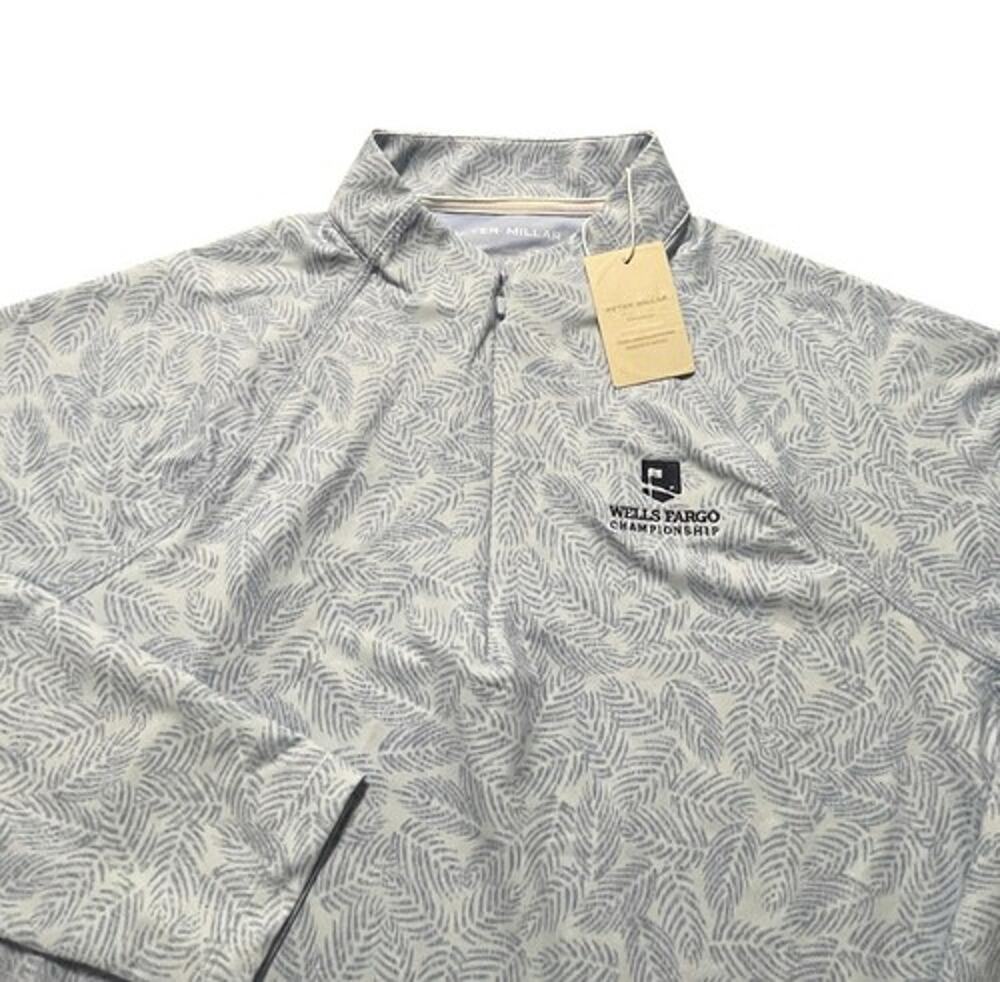 NWT Peter Millar Perth Pullover Women XL Blue Wells Fargo Championship Golf $130